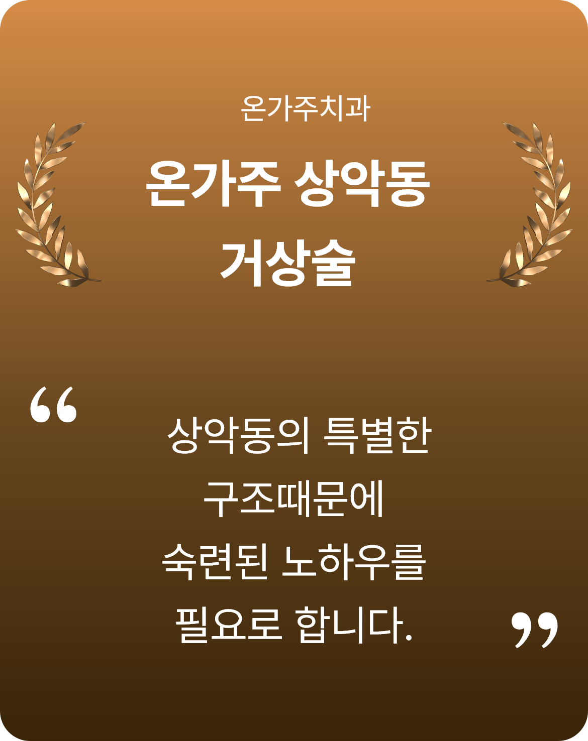 온가주 상악동 거상술